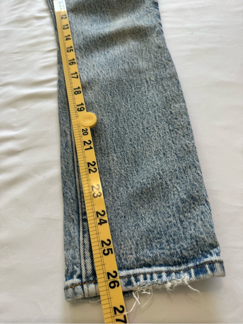 Abercrombie & Fitch Vintage Light Wash Straight Leg Jeans - Picture 7 of 9